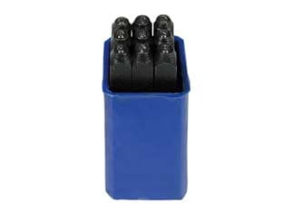 Punzoni in Acciaio Serie da 9 Numeri 2 mm Alte - 2