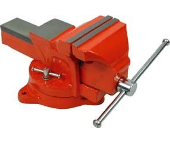 Morsa da Banco Girevole in Ghisa 100 mm Base Girevole Alte - 2