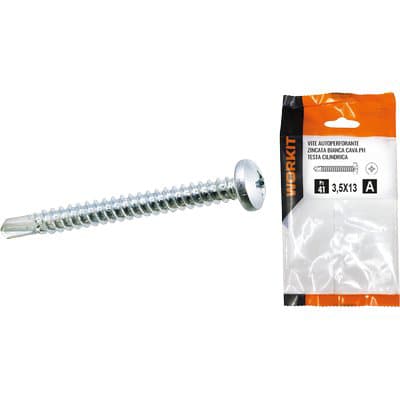 Vite Autoperforante TC Self Workit Zincata Bianca 4,2 x 32 mm 19 Pezzi - 2