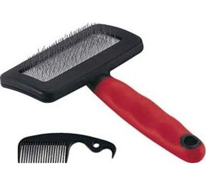 Spazzola Cardatrice Gro 5944 Medium Cani e Gatti Pelo Medio e Lungo 3 Pezzi - 2
