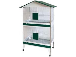 Voliera a Casetta con Divisorio per Uccelli 65 CMX50X160H - 2