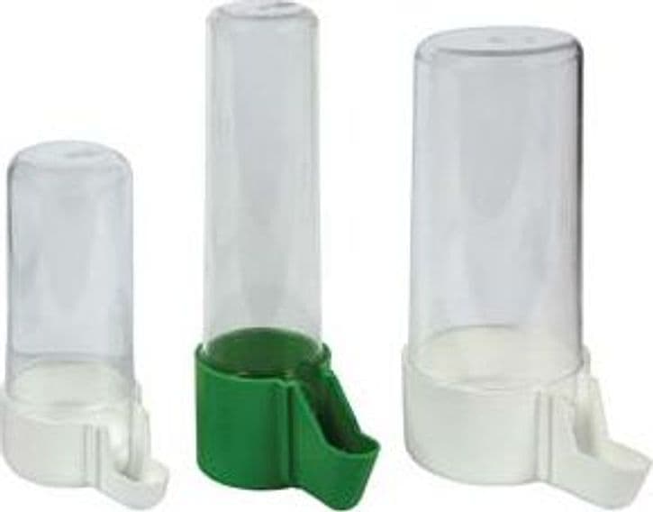 Abbeveratoio Trasparente per Gabbia Uccelli Ø 5,3 mm CMX13,5H 10 Pezzi - 2