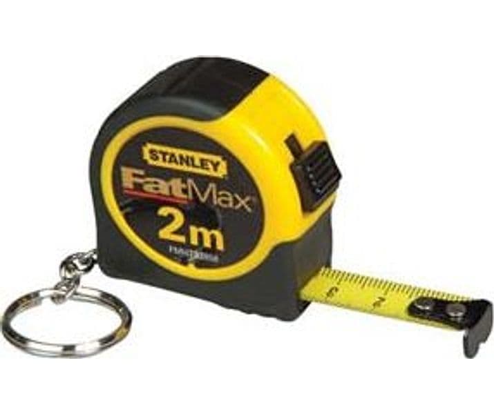 Flessometro Portachiavi 2 m Nastro 12,7 mm (FMHT1 33856) Stanley 3 Pezzi - 2