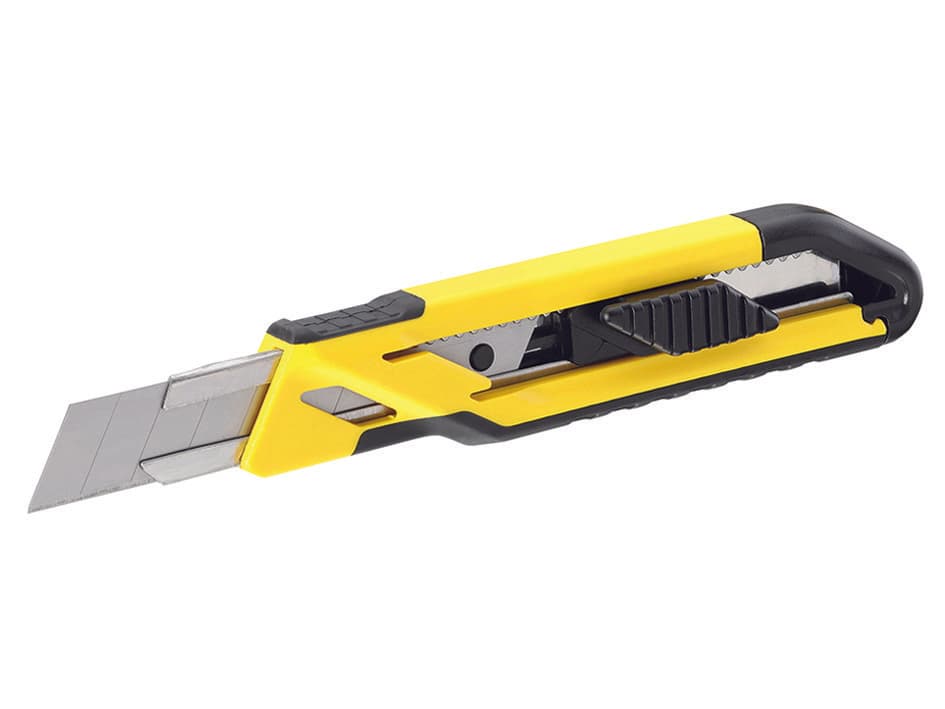 Cutter Grande 18 mm con Guida in Acciaio e Bloccaggio Rapido 12 Pezzi - 2