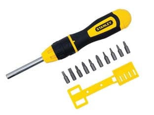 Giravite Magnetico a Cricchetto con 10 Inserti (068010) Stanley - 2