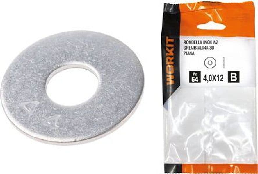 Rondella Piana Grembialina 3D Inox A2 Self Workit 1,2 mm 51 Pezzi - 2