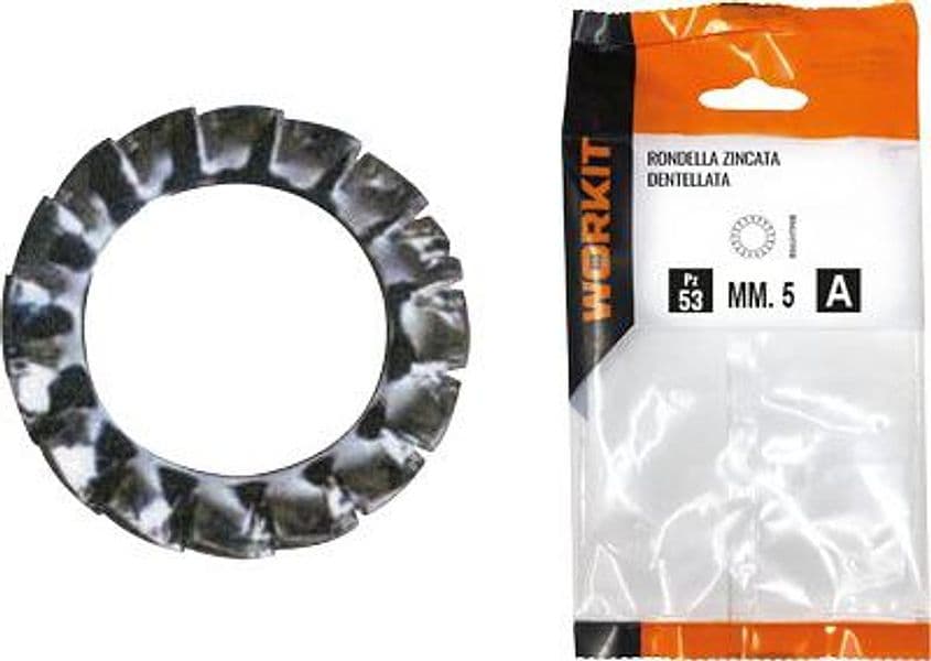 Rondella Dentellata Self Workit Zincata M 5 53 Pezzi - 2