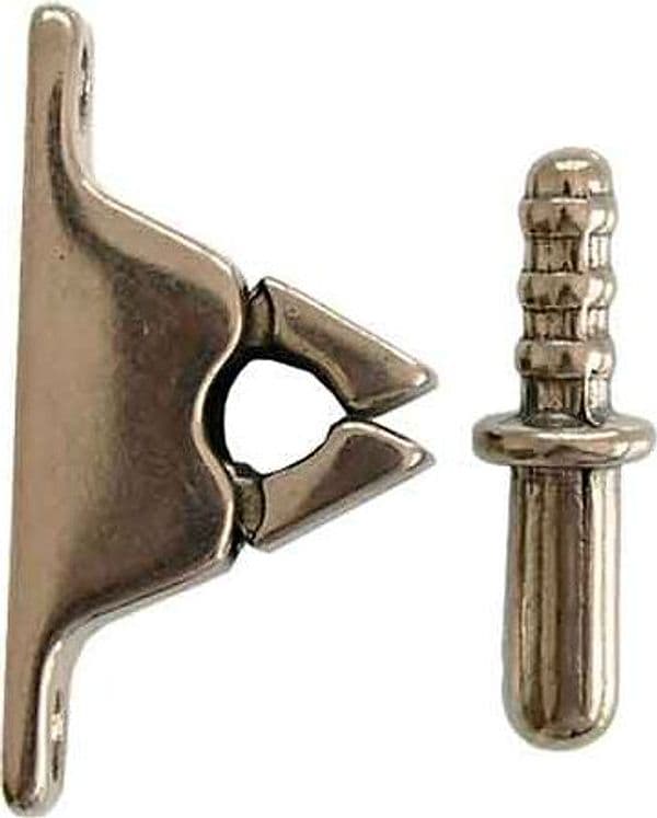 Pinza Fermaporte con Incontro Ottone Bronzato 10 Pezzi – Autres