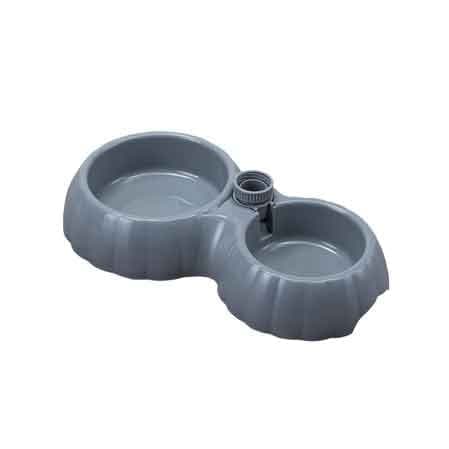 Ciotola Doppia con Distributore Acqua Ideal Star Cm 31,5 x 18 x 6,6H - 2