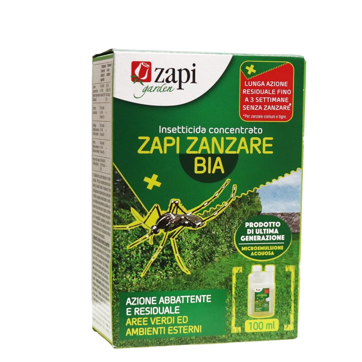 Insetticida Zanzare Bia Verde Concentrato 100 ml Zapi - 2