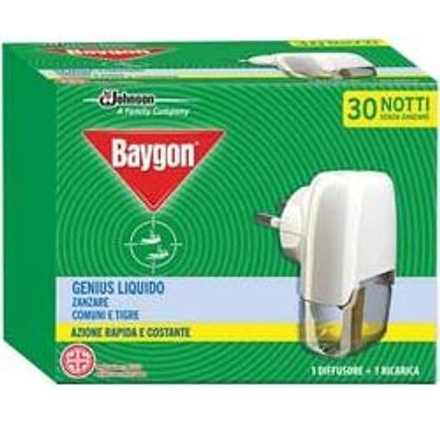 Baygon Genius Elettroemanatore Base + Ricarica Liquida 30 Notti 12 Pezzi - 2