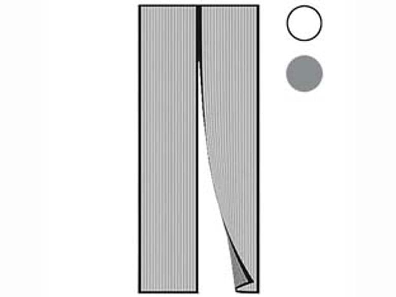 Zanzariera Magnetica in Poliestere 150 CMX180H. Grigio Vette - 2