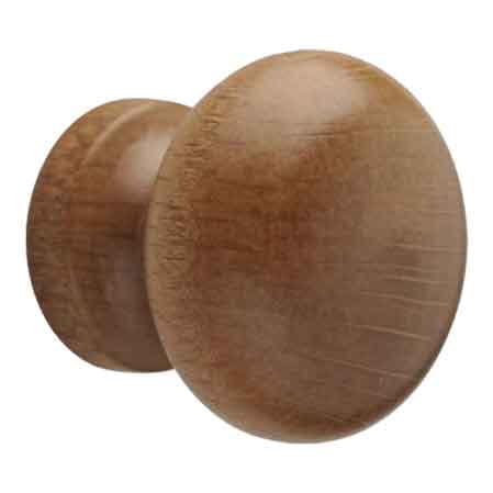 Pomolo Legno Verniciato 101 Ø 30 Noce Chiaro - 2