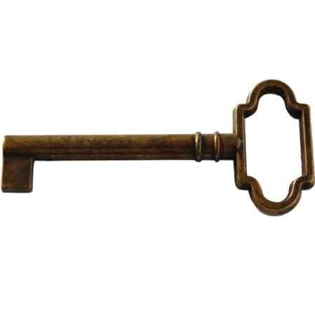 Chiave per Mobili 7010 31 x 67 mm Giusti Patinato Antico - 2