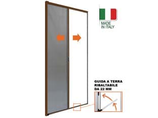 Zanzariera a Rullo Laterale Struttura in Alluminio Marrone 160 CMX250H - 2