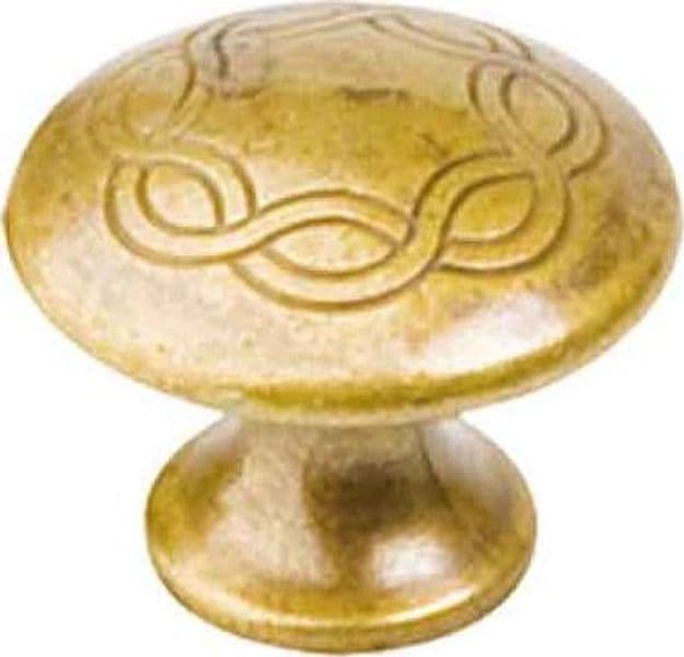 Pomolo per Mobili 24081 25 mm Metal Group Oro di Valenza - 2