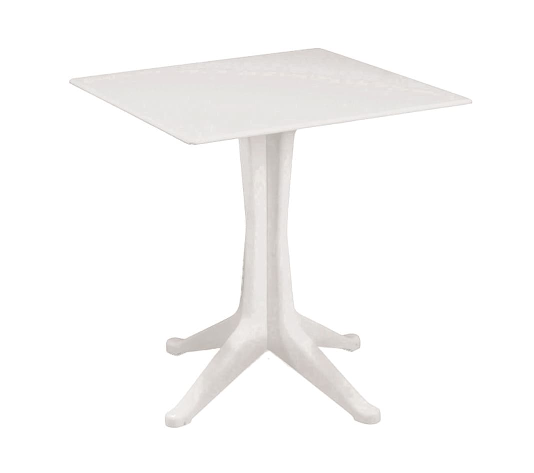 Tavolo da Giardino Ponente Bianco 70 CMX70 70 CMX70X71,7H. Peso 7,7 kg - 2