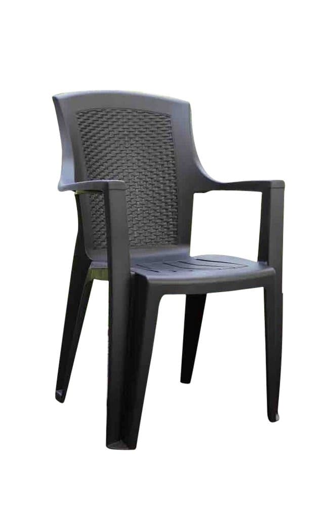 Poltrona da Giardino Eden Antracite 60 CMX62X89H. Peso 4,2 kg