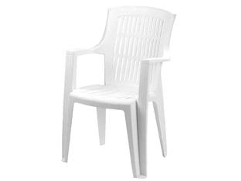 Poltrona da Giardino Arpa Bianca 60 CMX62X89H. Peso 3,5 kg - 2