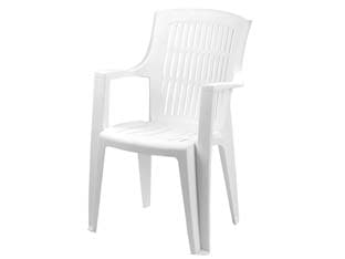 Poltrona da Giardino Arpa Bianca 60 CMX62X89H. Peso 3,5 kg - 2