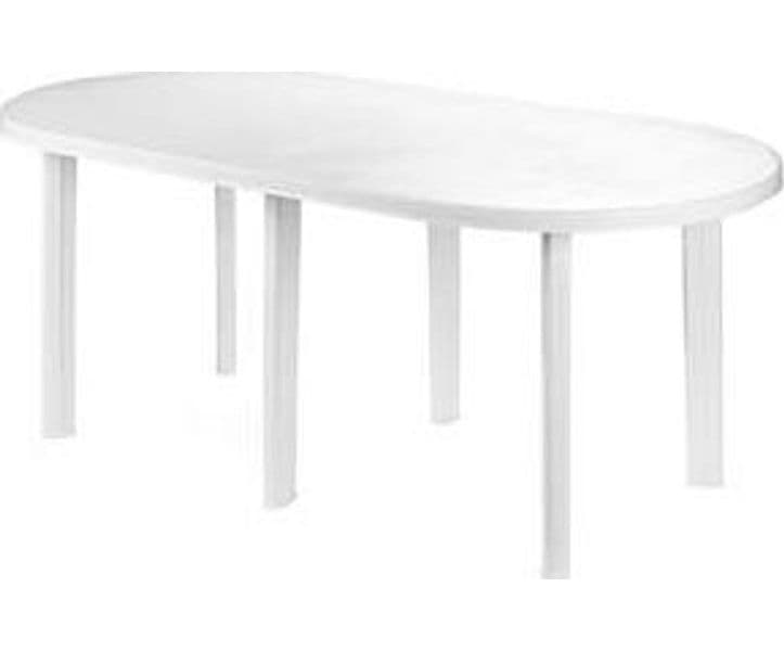 Tavolo da Giardino Tavolo 180 Bianco 181 CMX90X72H. 181 CMX90X72H. Peso - 2