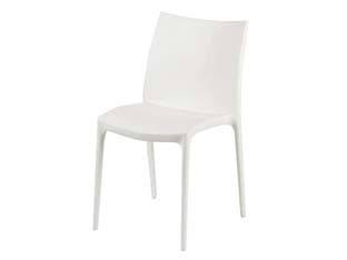 Sedia da Giardino Zip Bianca 46 CMX54X82H. Peso 3,5 kg - 2