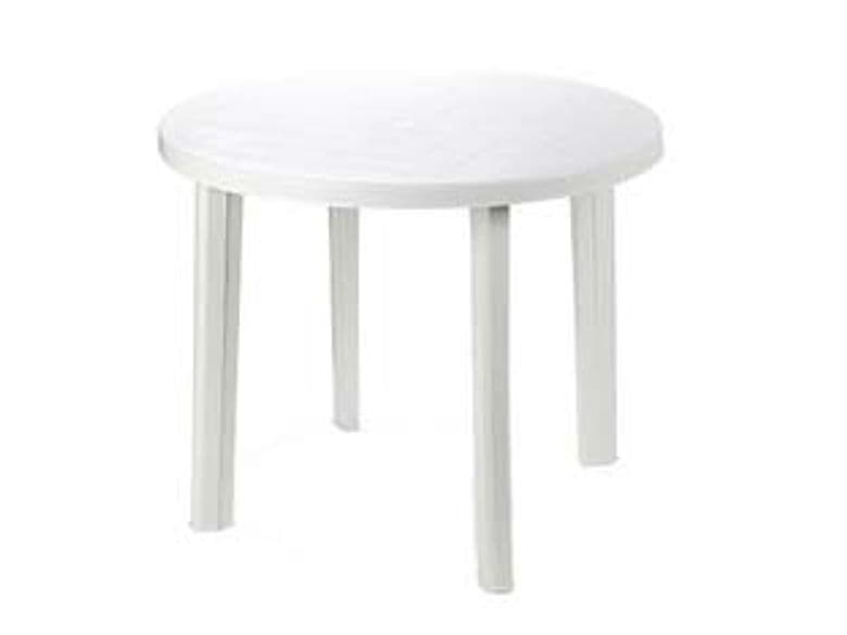Tavolo da Giardino Tondo Bianco 90 CMX72H. Ø 90 mm CMX72H. Peso 6,3 kg