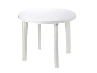 Tavolo da Giardino Tondo Bianco 90 CMX72H. Ø 90 mm CMX72H. Peso 6,3 kg - 2
