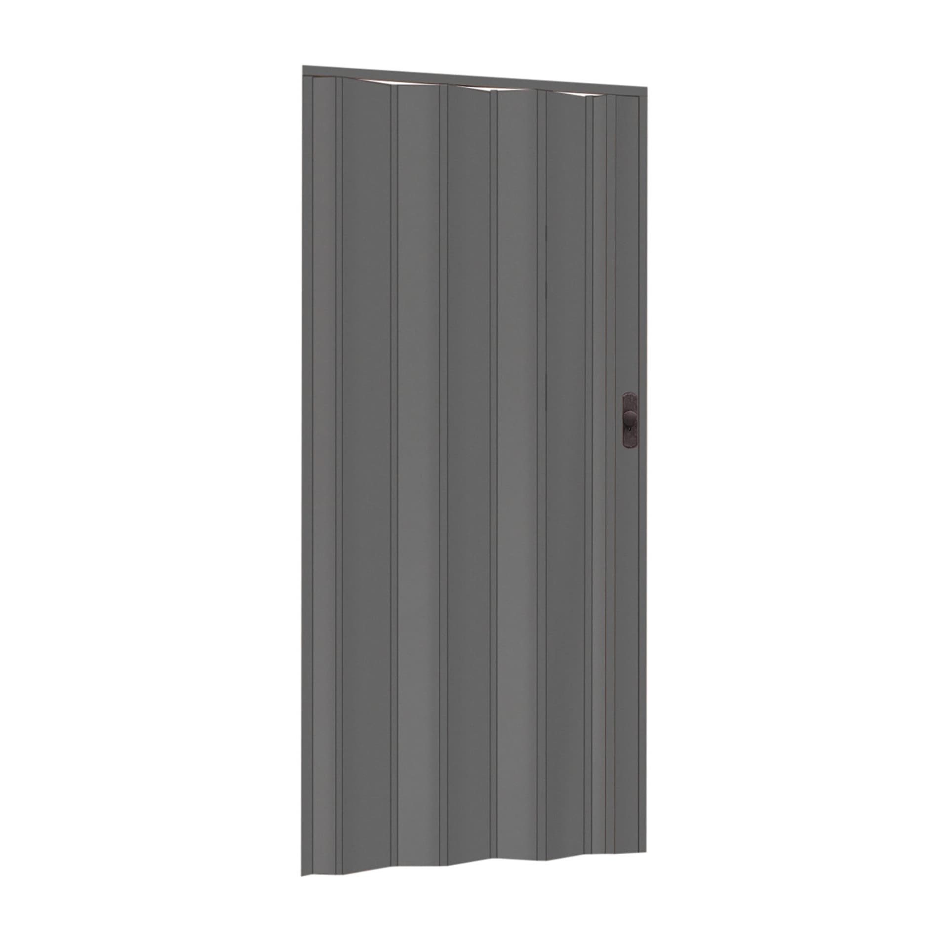 Porta a Soffietto Effetto Legno 82 x 214 cm Col Grigio - 2