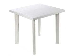 Tavolo da Giardino Fiocco Bianco 80 CMX75X72H. 80 CMX75X72H. Peso 6,2 kg - 2