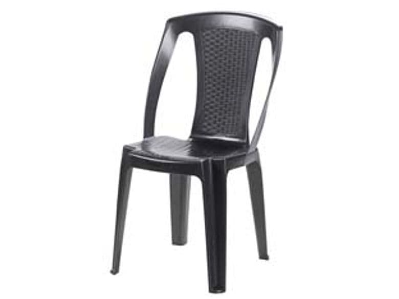 Sedia in PE Rattan Procida Polipropilene Antracite 46 x 53 x 86 cm - 2