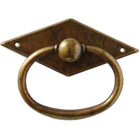 Maniglia per Mobili 43 x 57 mm in Zama Finitura Patinato Antico - 2