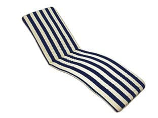 Cuscino Tenerife a Righe Blu per Lettino Pieghevole 58,5 Cod 130318 - 2