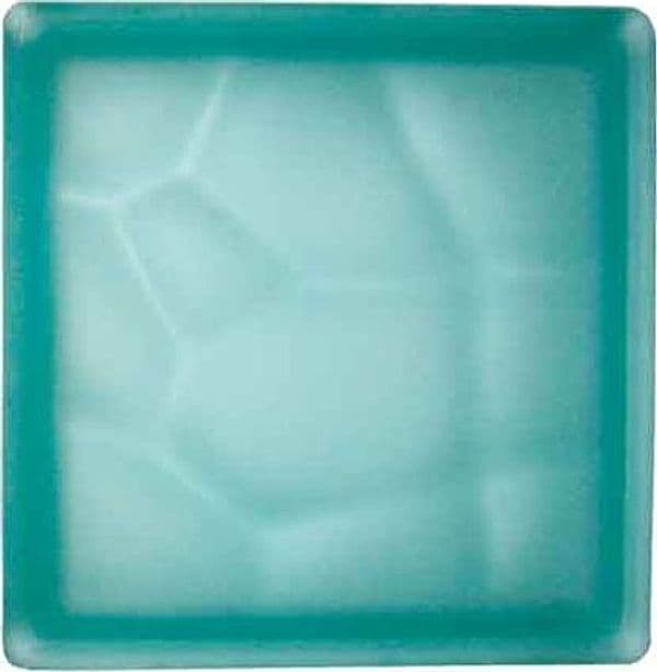 Vetromattone Ondulato Verde Satinato 19 x 8 cm 6 Pezzi - 2
