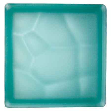 Vetromattone Ondulato Verde Satinato 19 x 8 cm 6 Pezzi - 2