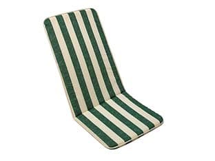 Cuscino Cipro a Righe Verdi per Sedia Ripiegabile 48 CMX110H. Spessore 3 cm - 2