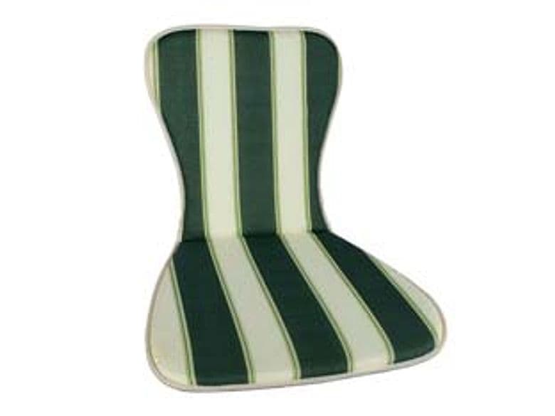 Cuscino Grecia a Righe Verdi per Sedia Monoscocca Impilabile 48 2 Pezzi - 2