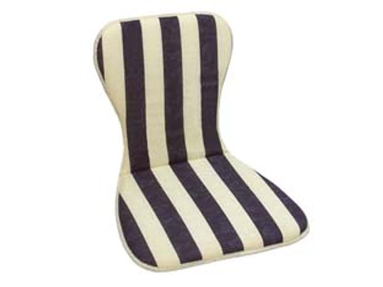 Cuscino Grecia a Righe Blu per Sedia Monoscocca Impilabile 48 2 Pezzi - 2