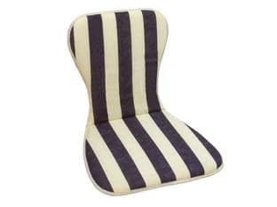 Cuscino Grecia a Righe Blu per Sedia Monoscocca Impilabile 48 2 Pezzi - 2
