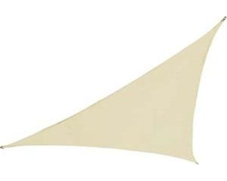 Vela Ombreggiante Poliestere Triangolare Beige 5 MX5X5 Vette - 2