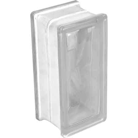 Vetromattone Ondulato Verticale Trasparente 19 x 9 x 8 cm 10 Pezzi - 2