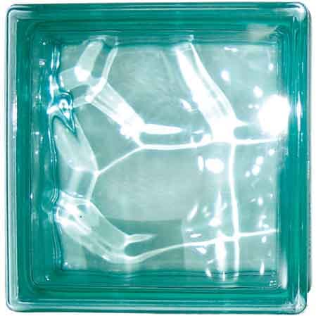 Vetromattone Ondulato Verde 19 x 8 cm 6 Pezzi - 2