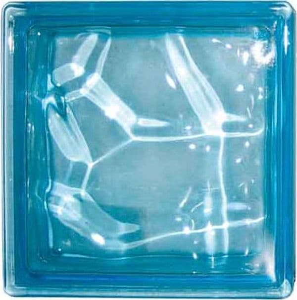 Vetromattone Ondulato Celeste 19 x 8 cm 6 Pezzi - 2