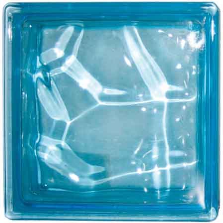 Vetromattone Ondulato Celeste 19 x 8 cm 6 Pezzi - 2