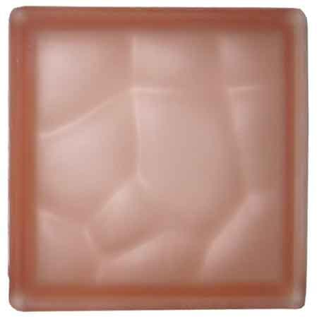 Vetromattone Ondulato Rosa Satinato 19 x 8 cm 6 Pezzi - 2