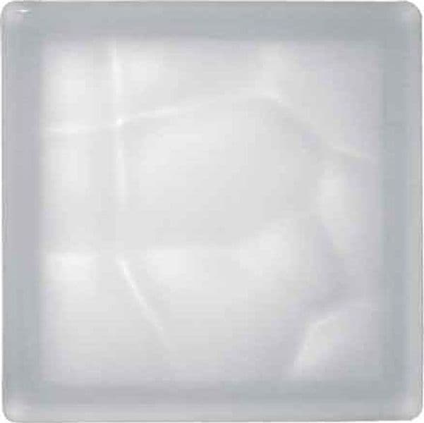 Vetromattone Ondulato Bianco Satinato 19 x 8 cm 6 Pezzi - 2