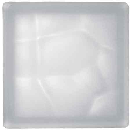 Vetromattone Ondulato Bianco Satinato 19 x 8 cm 6 Pezzi - 2