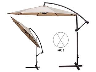 Ombrellone in Metallo Tondo Decentrato con Manovella Ø 300 mm cm Cod 102704 - 2