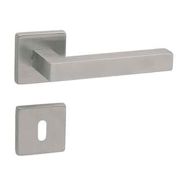 Maniglia Inox Austria con Rosetta e Bocchetta Colore Inox Fimet Maniglie - 2