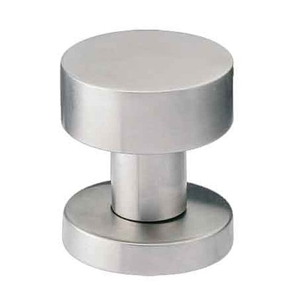Pomolo Fisso Inox Piano Ø 52 mm Fimet Maniglie Colore Inox Satinato 2 Pezzi - 2